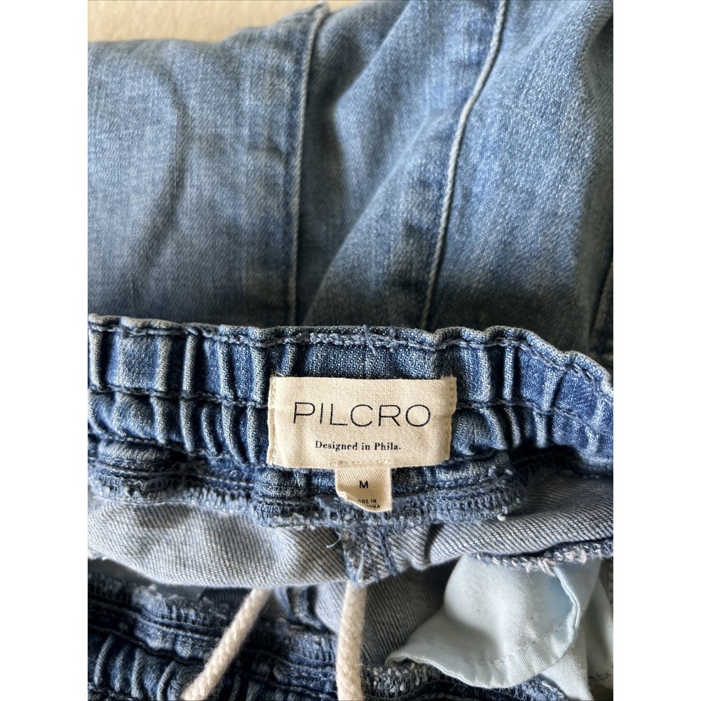 Pilcro Izzie Relaxed Pull-On Barrel Jeans With Stars - Anthropologie Size Medium - Picture 9 of 11